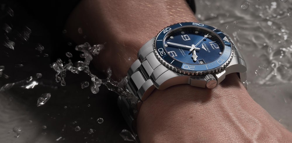 pánské potápěčské hodinky Longines Hydroconquest na ruce